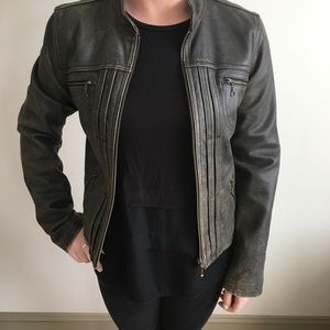 American Eagle Leather Jacket, Ladies S